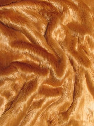 Faux Fake Fur Solid Shaggy Long Pile Fabric - 1.5" - 2" Pile Length